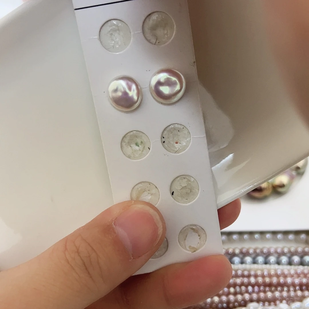 淡水珍珠耳饰银S925镶嵌