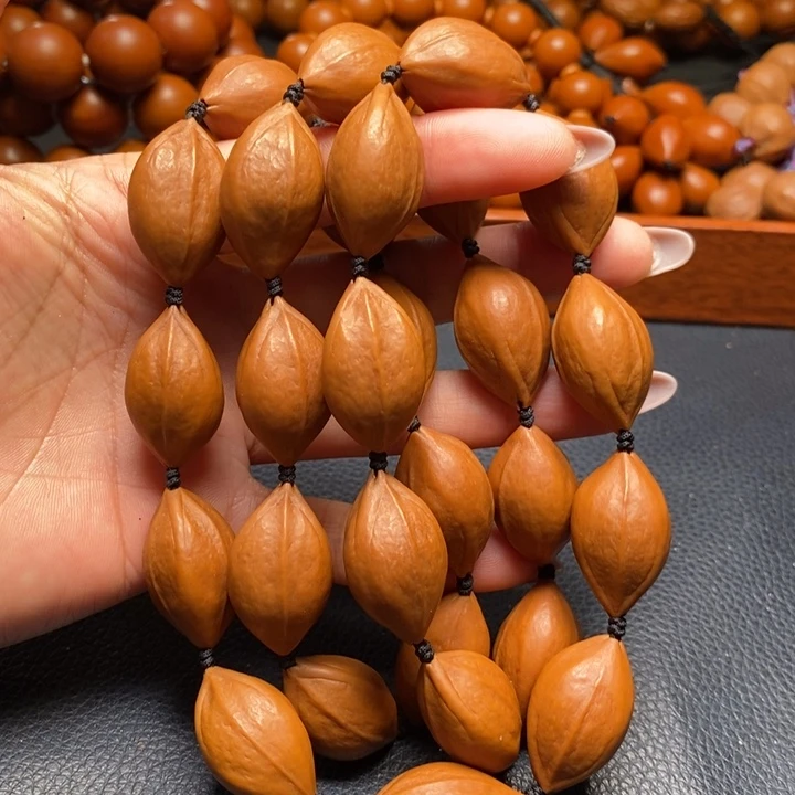 橄榄核手串1.6尺寸28颗原皮