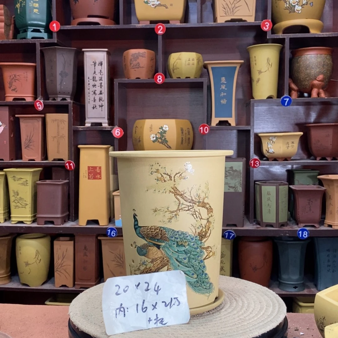 紫砂艺术紫砂花盆