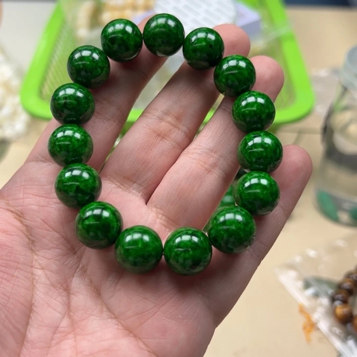 白玉菩提吊坠绿色714
