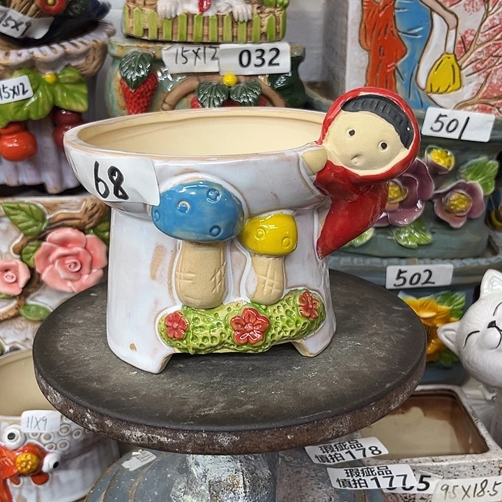 粗陶材质多肉花盆