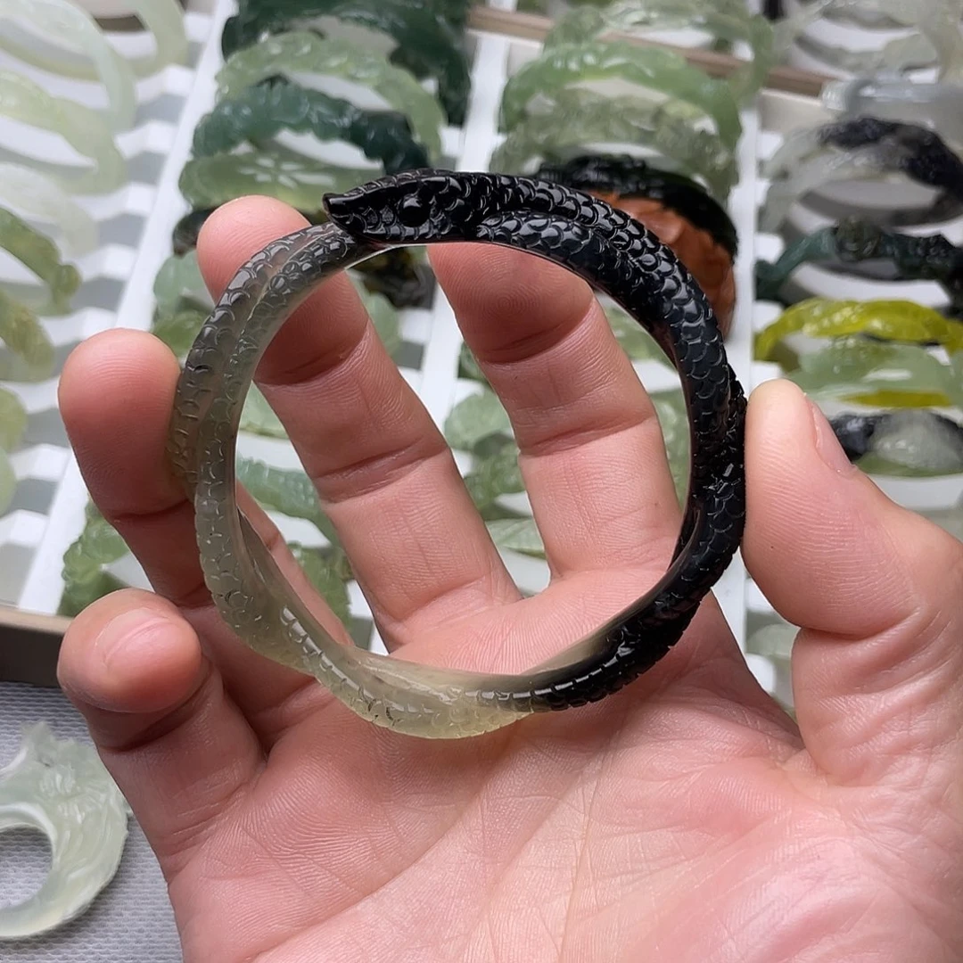 蛇纹石玉合金手镯