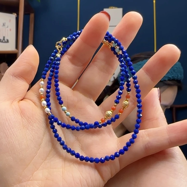 青金石颈饰未镶嵌