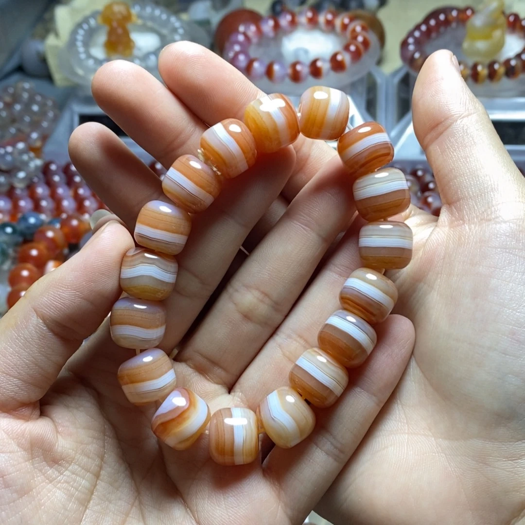 M***喵玛瑙/玉髓未镶嵌手串