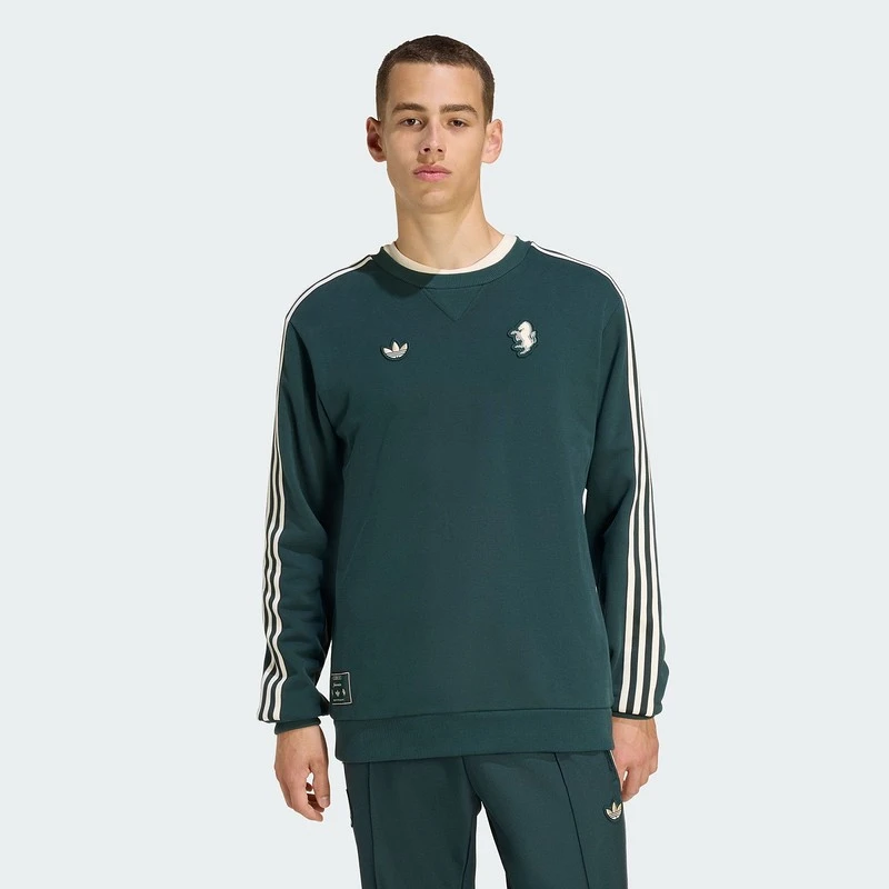阿迪(adidas)男子尤文图斯足球休闲文化复古卫衣套头衫JM9454