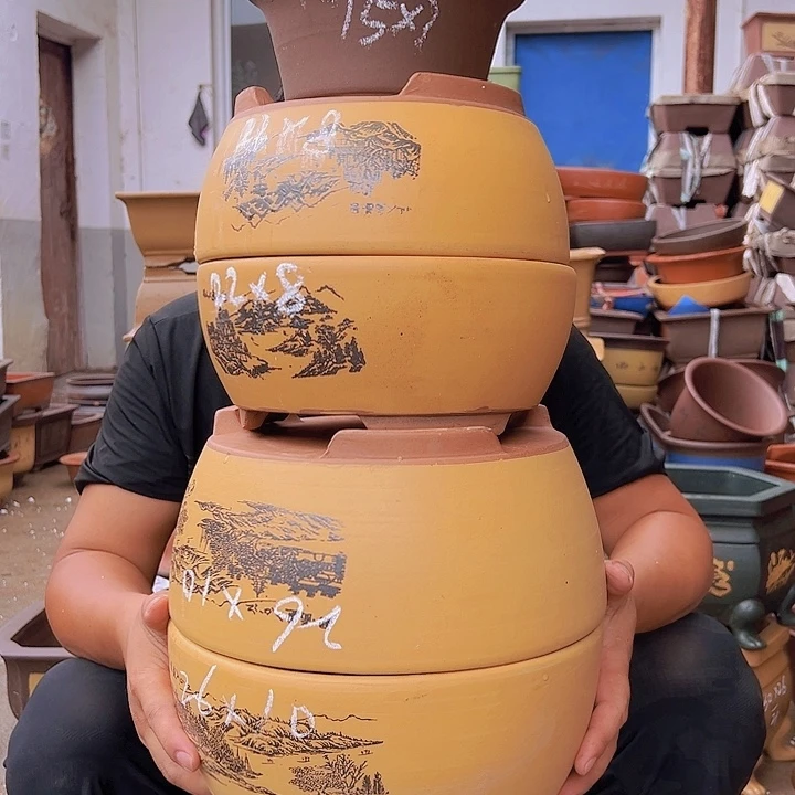 紫砂花盆紫砂花盆