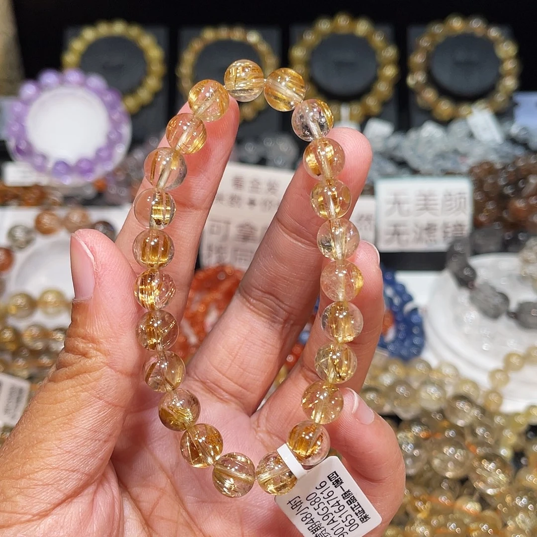 未镶嵌手链水晶钛晶8m