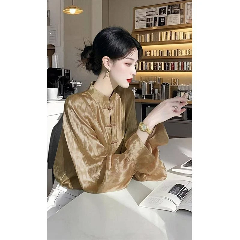 2025年春秋季新款韩版时尚洋气高级感衬衫女小个子休闲设计感上衣