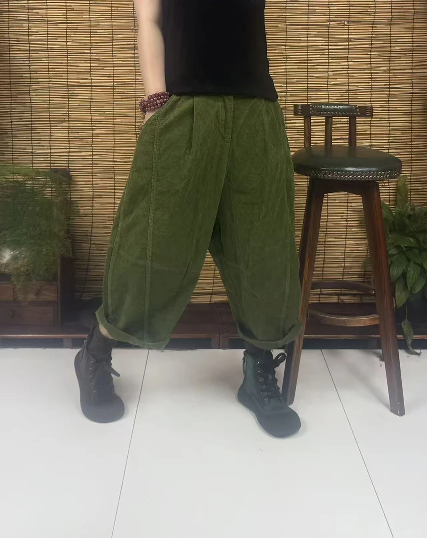 25117双层炒色灯芯绒裤（长85左右，90-150斤）