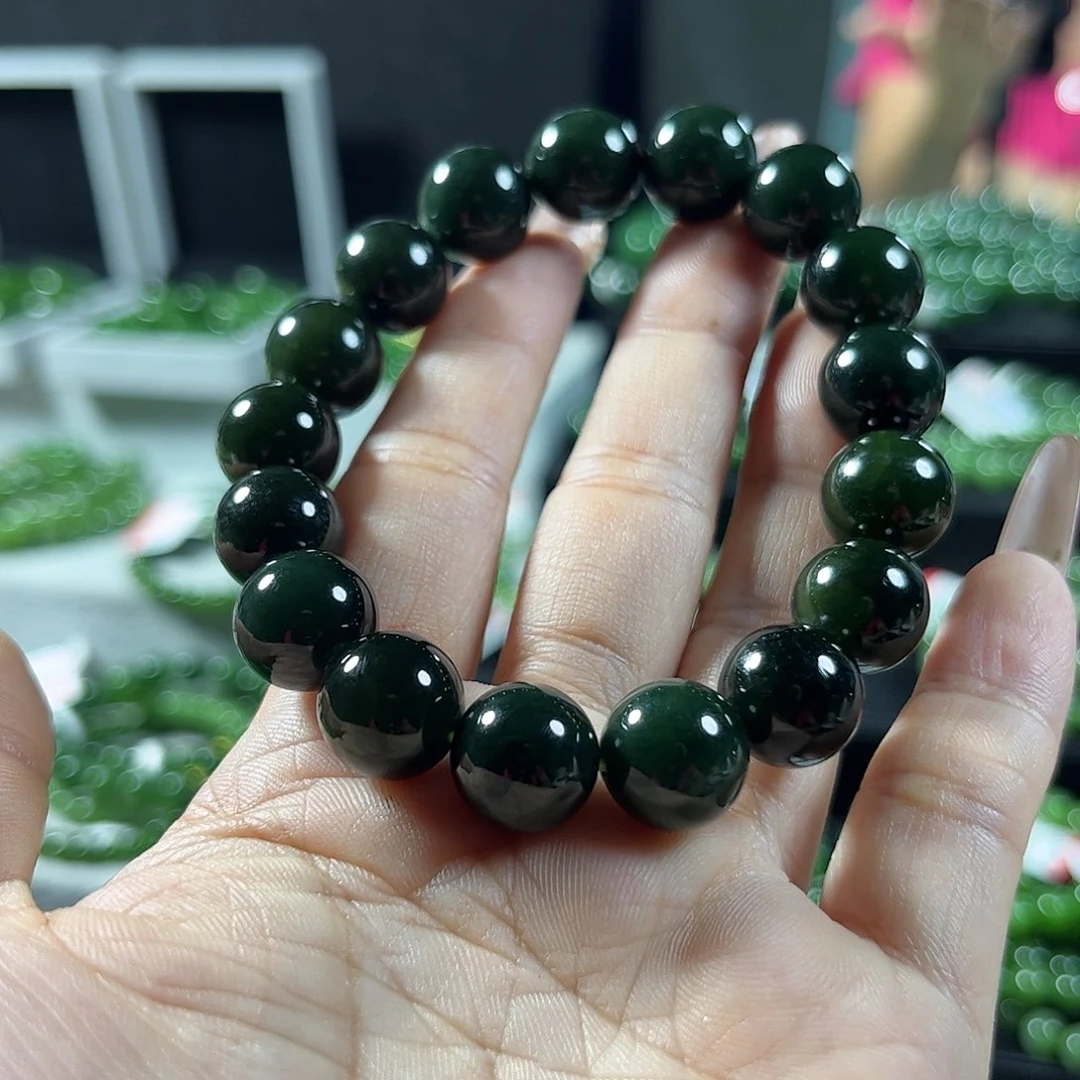 手链未镶嵌和田玉（碧玉）12