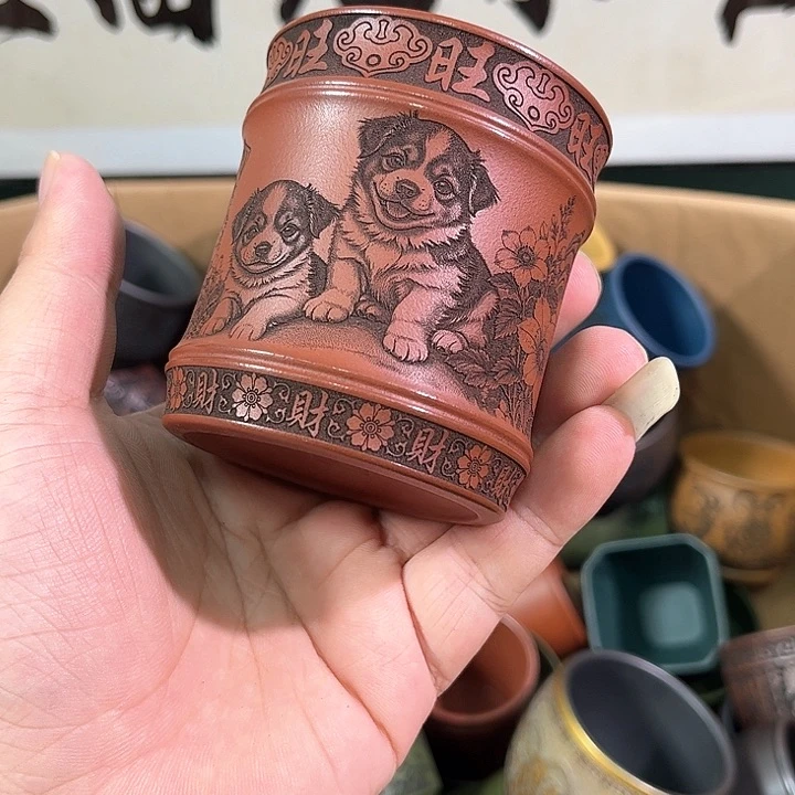 茶杯紫砂全手工紫砂主人杯
