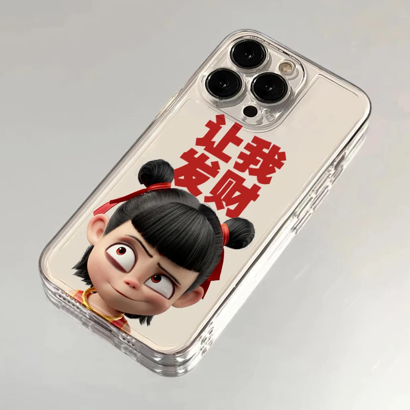 BANCA让我发财哪吒适用iPhone16/15手机壳苹果14华为vivo小米oppo