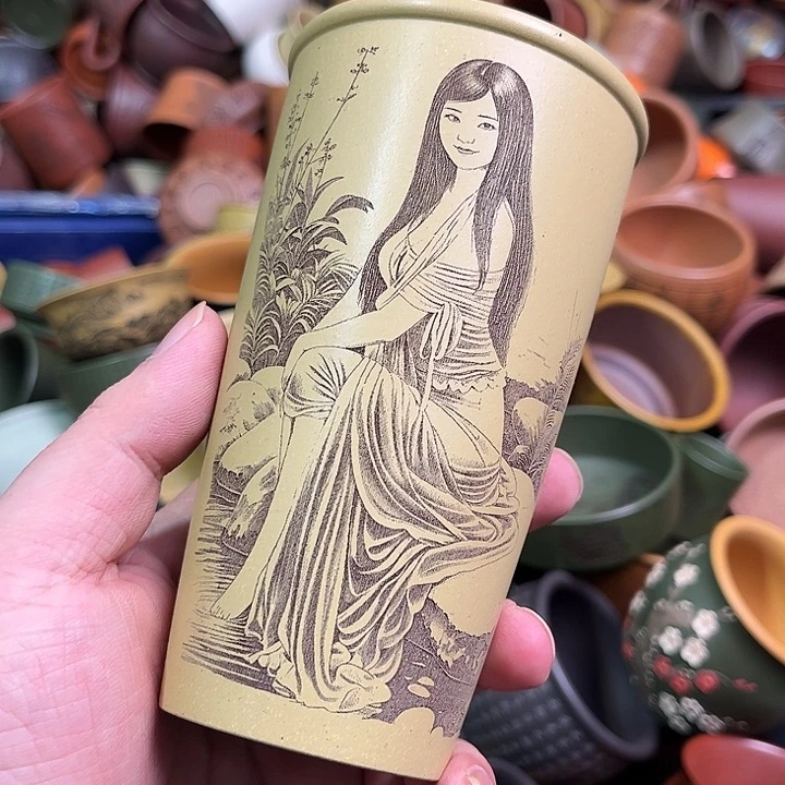 紫砂茶杯全手工紫砂主人杯