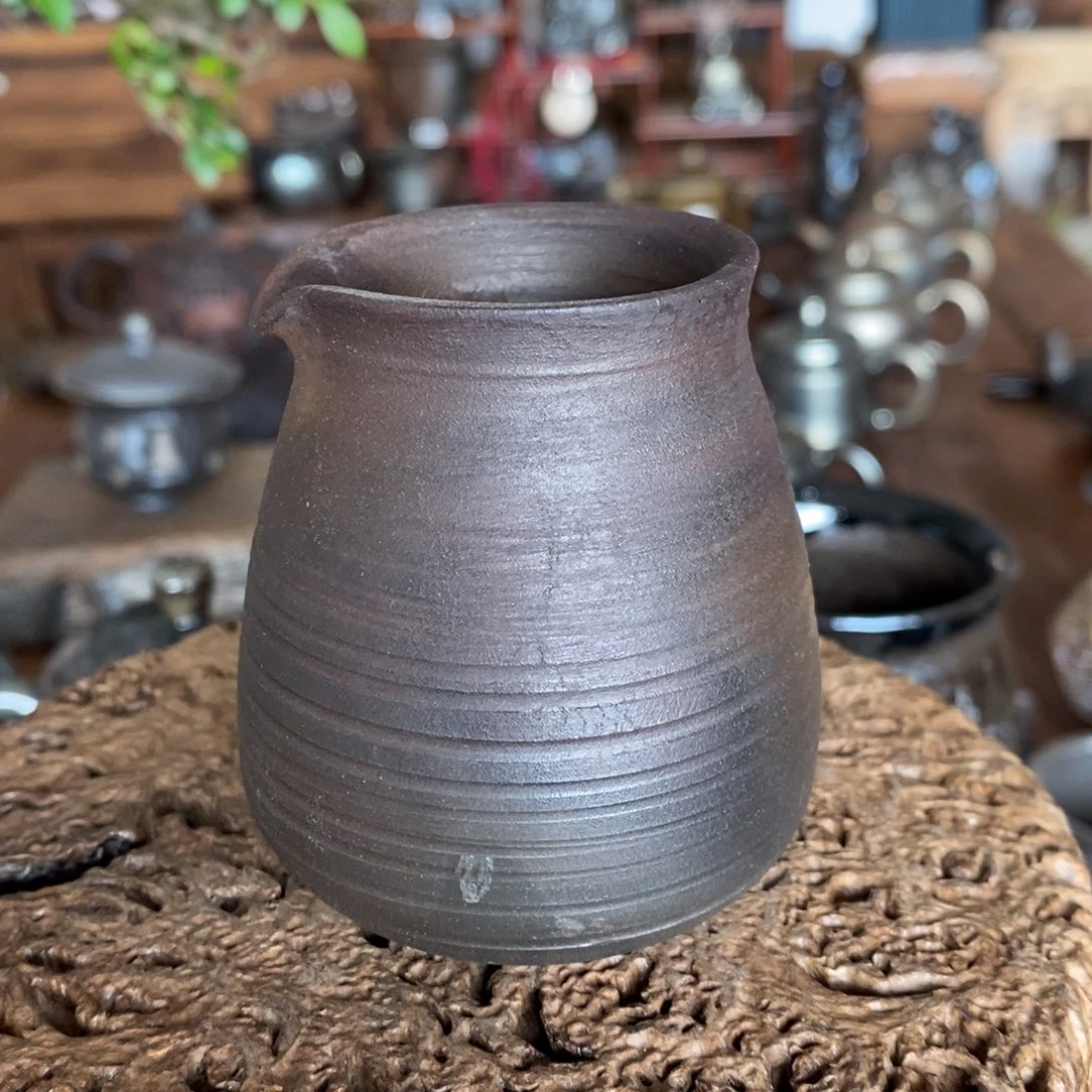 女神节大漏，建水紫陶，全手工纯柴烧茶器，70cc酒器