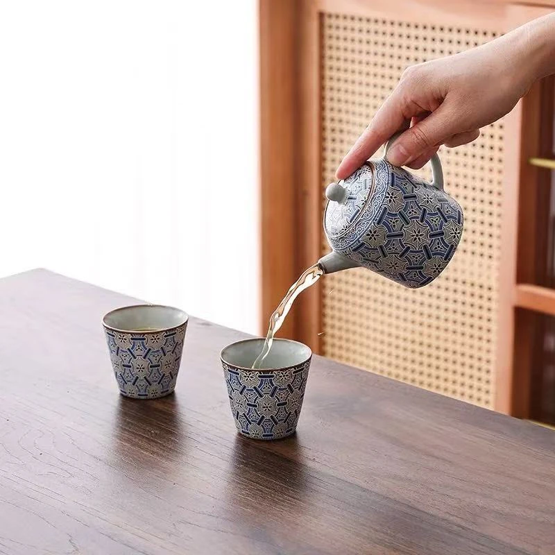 【闪购链接】F989-锁子甲旅行茶具