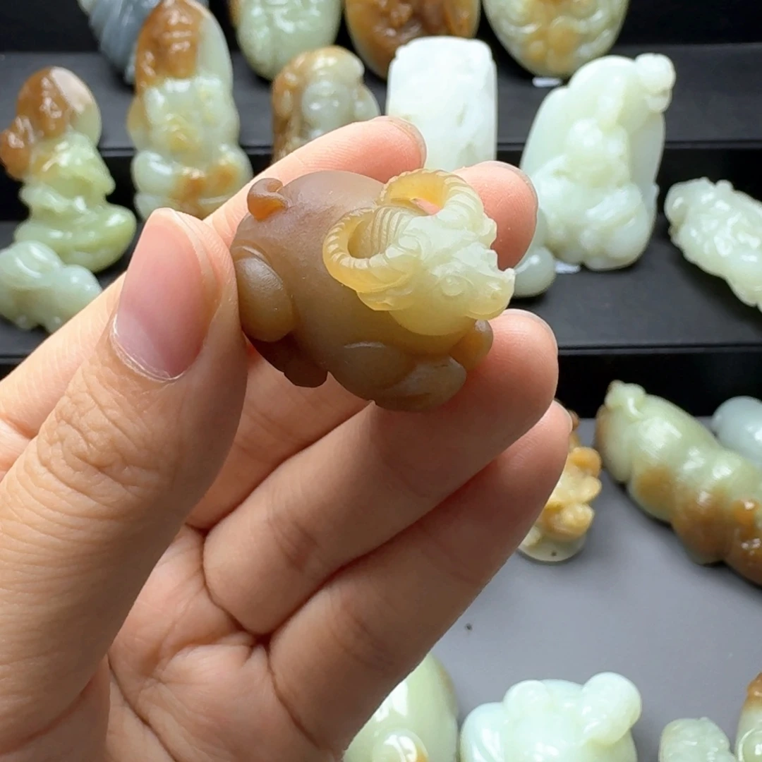 和田玉未镶嵌挂件?***上