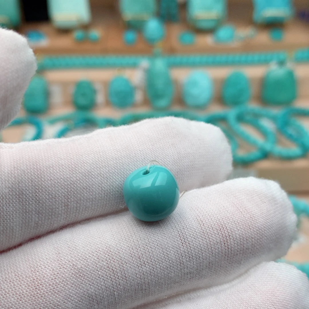 绿松石未镶嵌珠宝奇石11mm