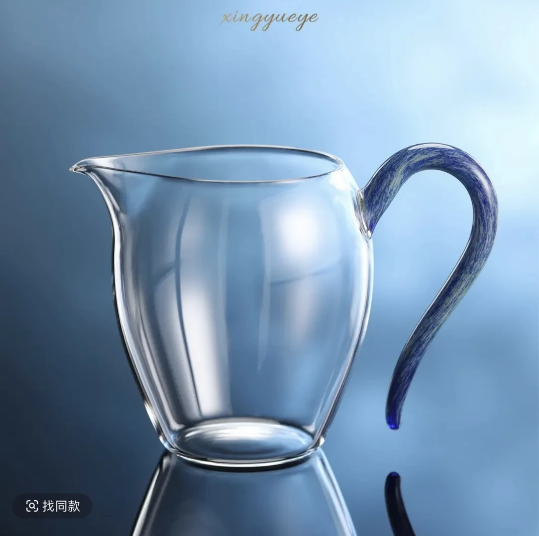 禾器新款 凤仪怡然 星月夜 高级公道杯 高硼硅耐热玻璃