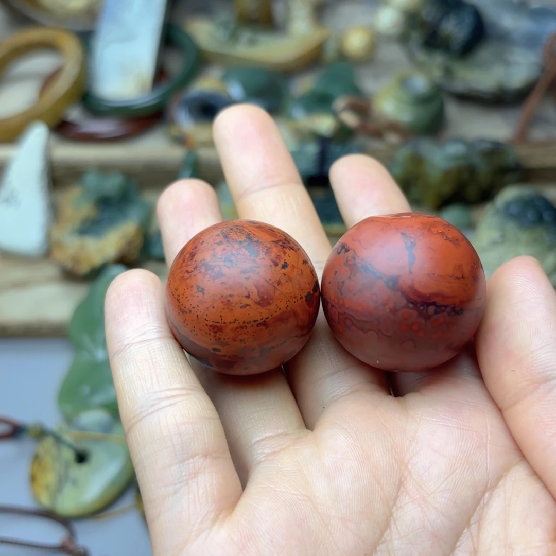 南红玛瑙手球未镶嵌枫*?