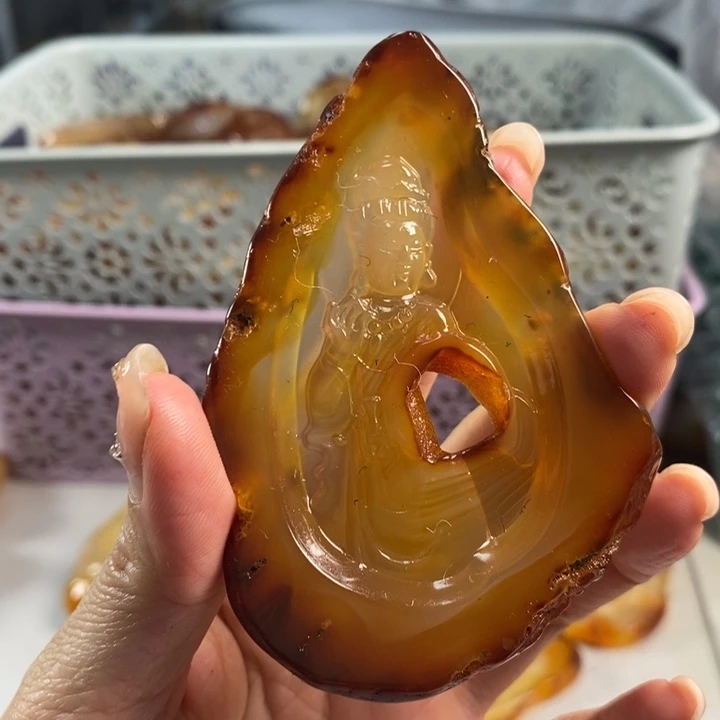 玛瑙/玉髓吊坠(不含链)未镶嵌