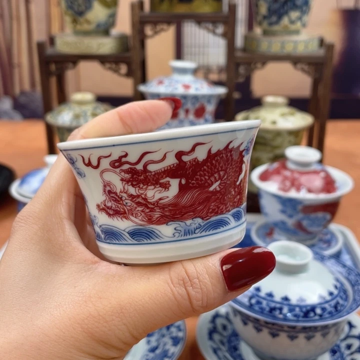 D***R摆件穿云龙马蹄主人杯