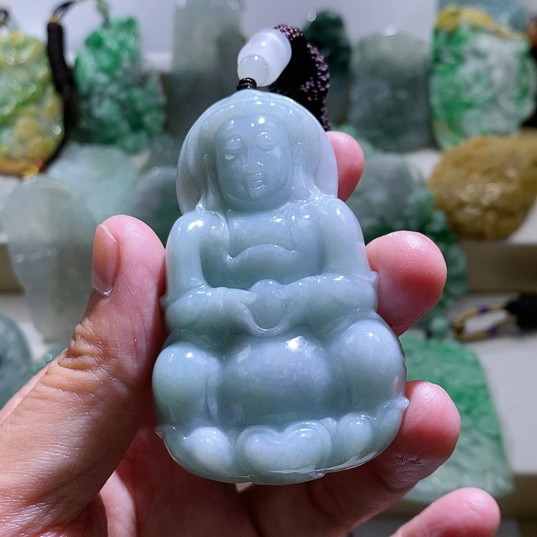 【闪购商品】翡翠颈饰未镶嵌观音