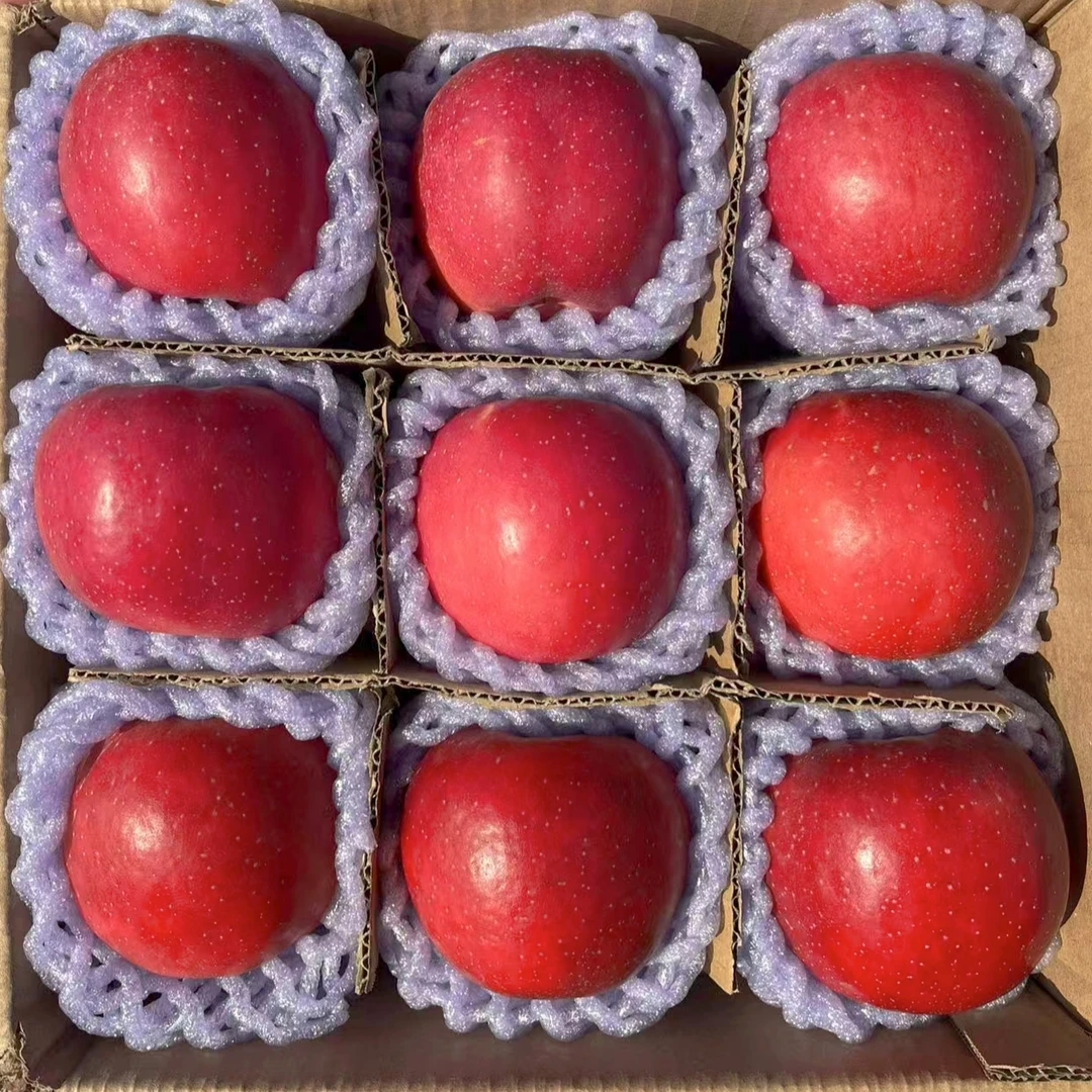 甘肃高原红富士苹果新鲜脆甜多汁冰糖心当季产地直发净2.7/8.5斤