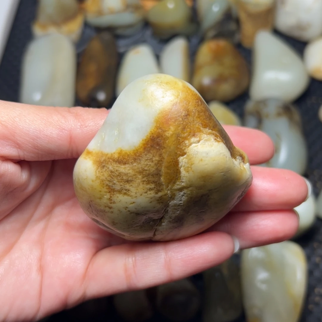 和田玉未镶嵌挂件A63