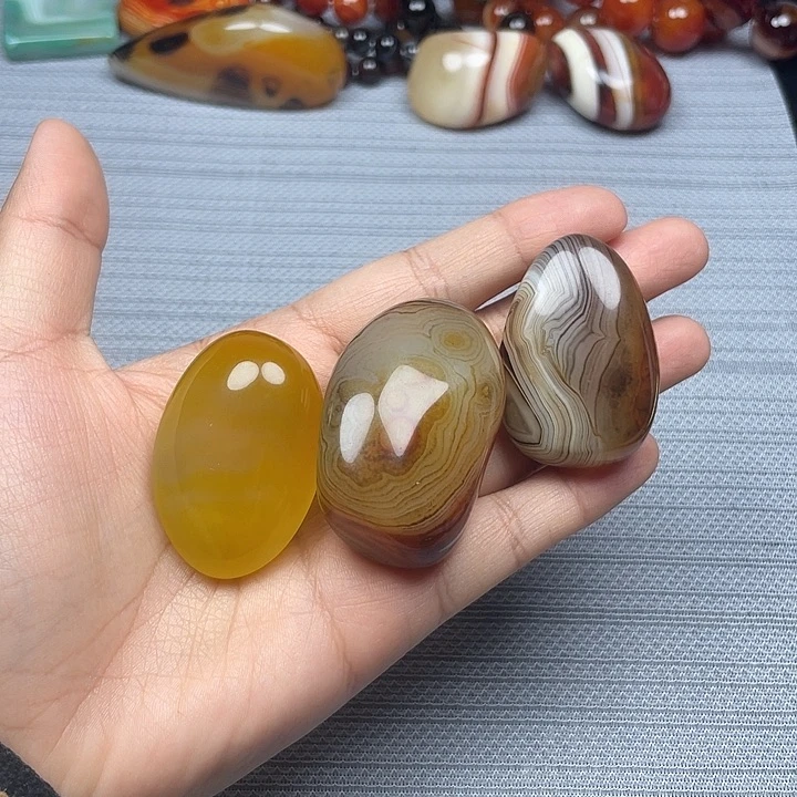 命***，玛瑙/玉髓未镶嵌珠宝半成品