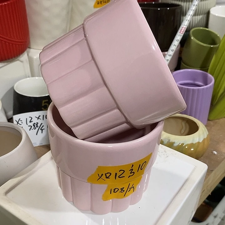 摆件水培陶盆无孔 微瑕介意勿拍
