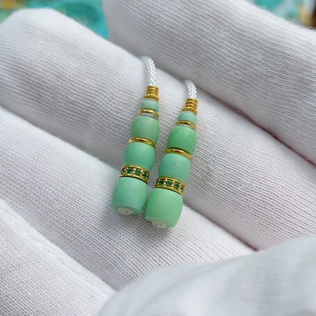 绿松石珠宝奇石18K金镶嵌