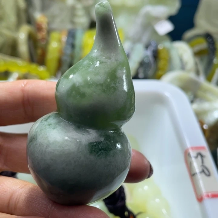 岫玉未镶嵌手把手把