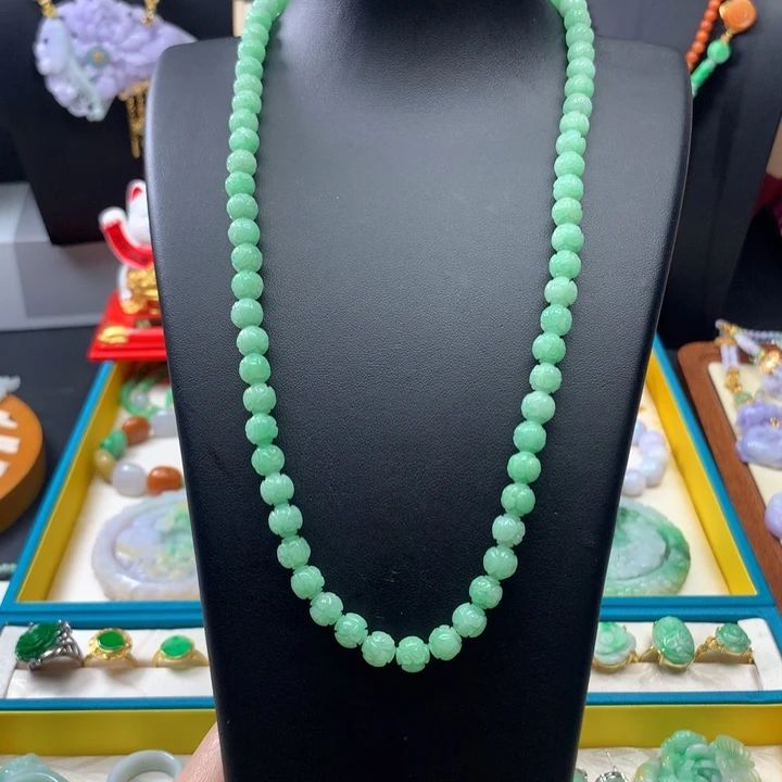 翡翠颈饰未镶嵌翡翠项链