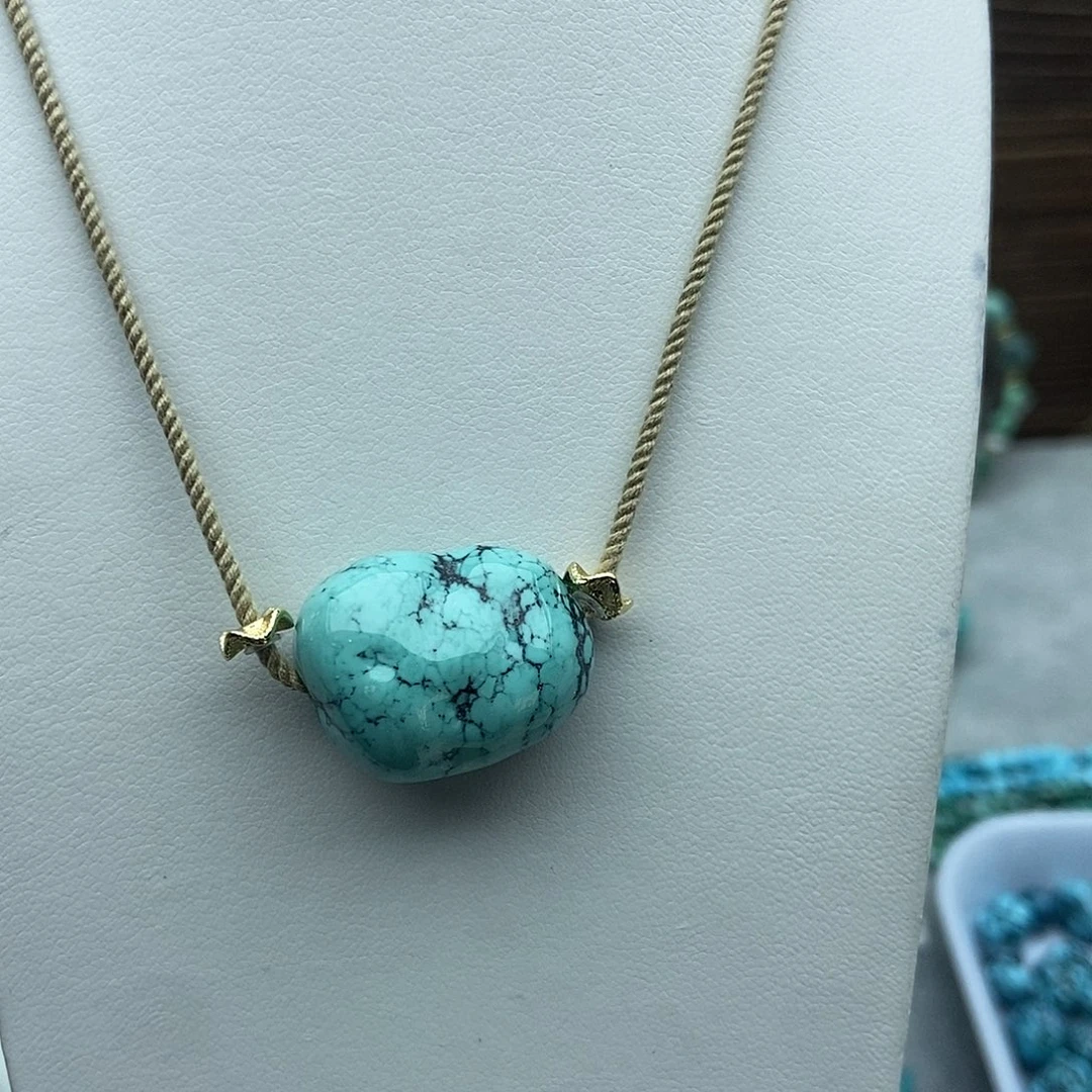 绿松石未镶嵌随型锁骨链