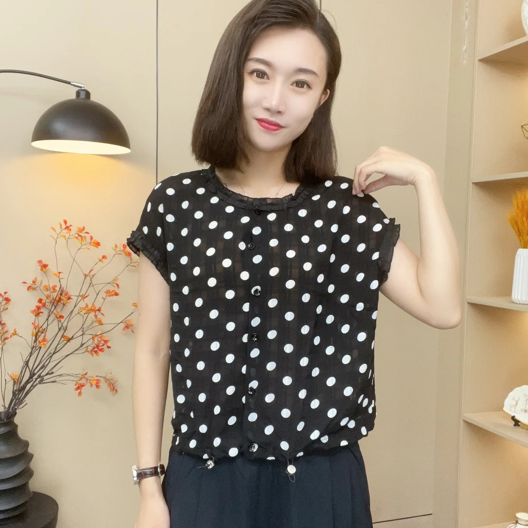 2025洋气百搭减龄显瘦新款气质女短袖设计感上衣