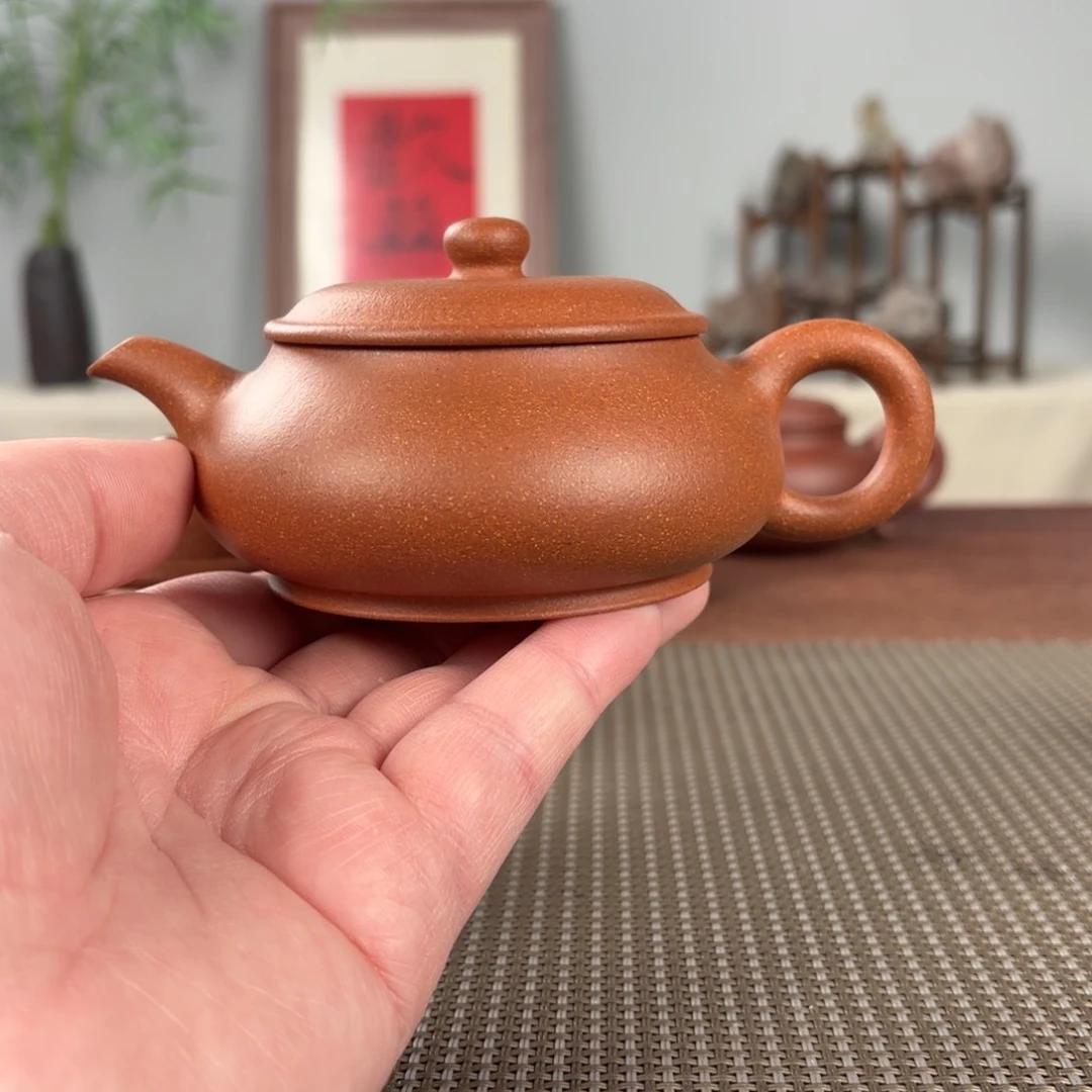 紫砂茶壶黄龙山原矿紫砂壶160