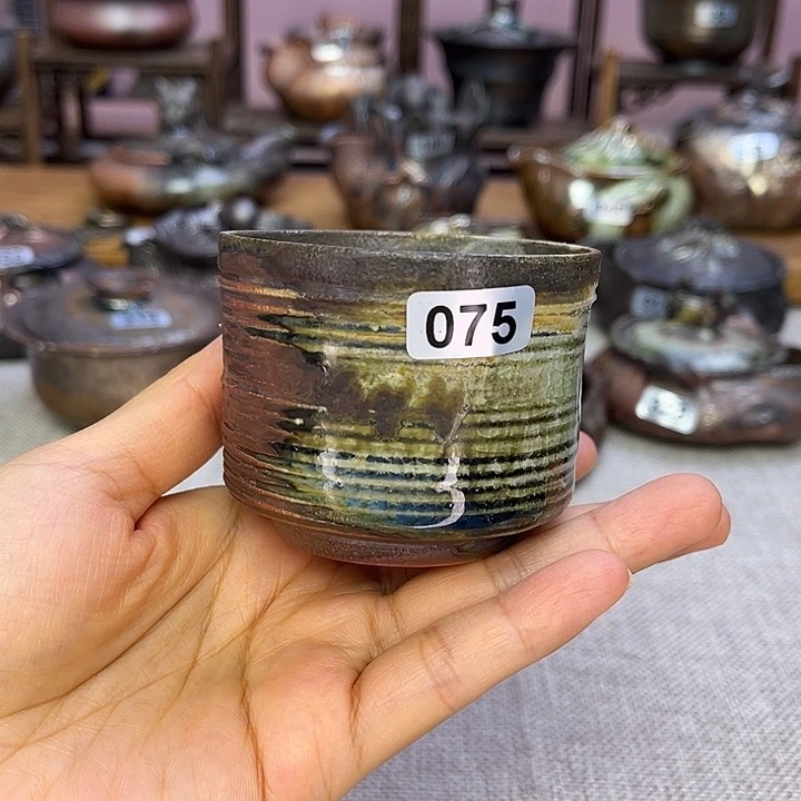裸柴烧陶瓷手工茶器