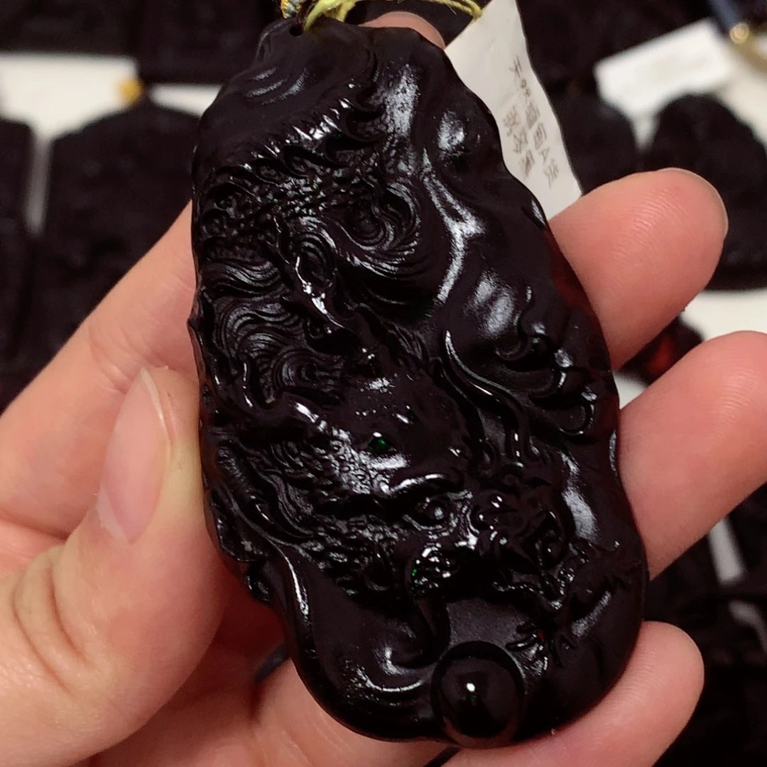 天然a货钢琴黑挂件