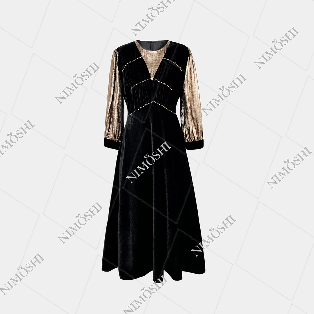 【娴总】—【】法式轻奢新款时尚名媛气质收腰显瘦包臀长裙Q1122