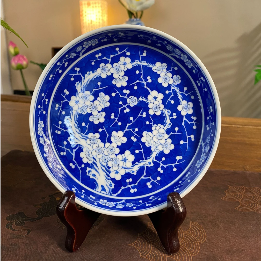 【陶月楼】冰梅壶承 景德镇纯手工手绘茶器茶具