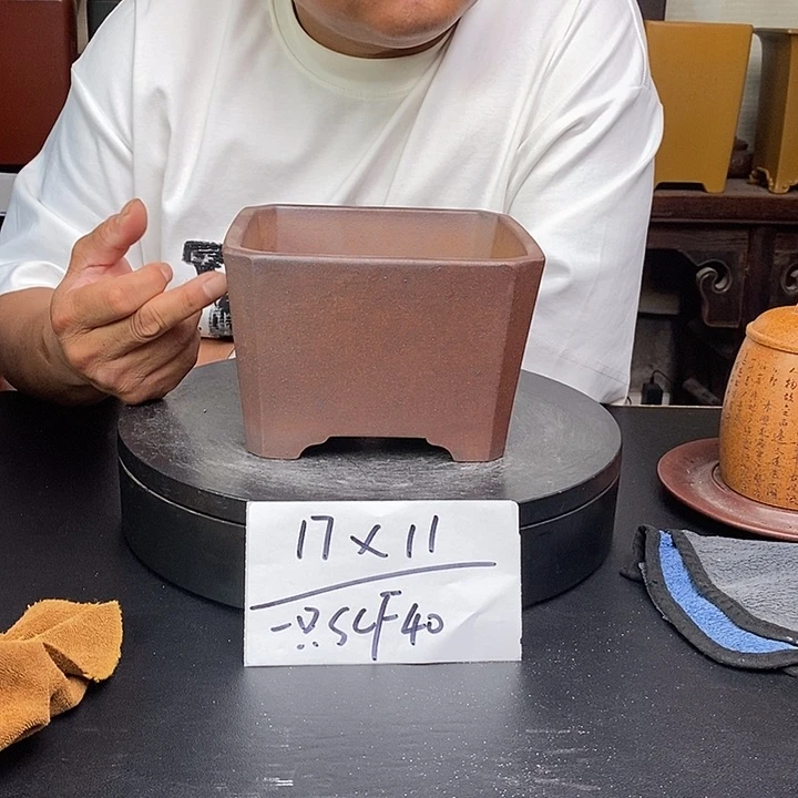 紫砂花盆货号一只SCF40