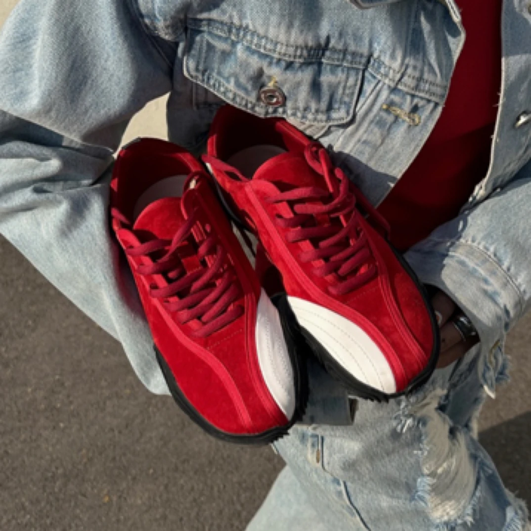 SGIRL「E511-3」复古风保龄球鞋2025新品百搭平底休闲德训鞋女板鞋