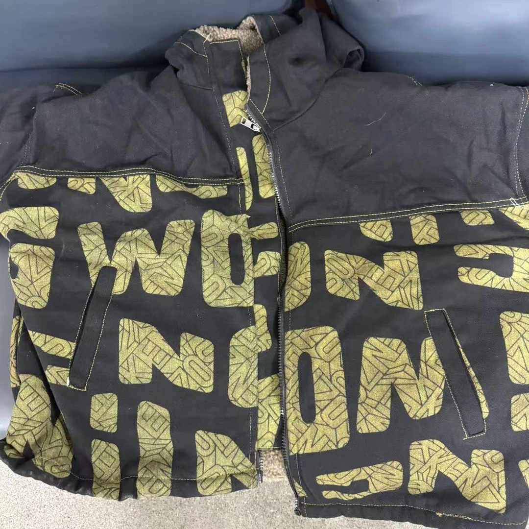 2025女装棉衣英文字母款文艺时尚休闲