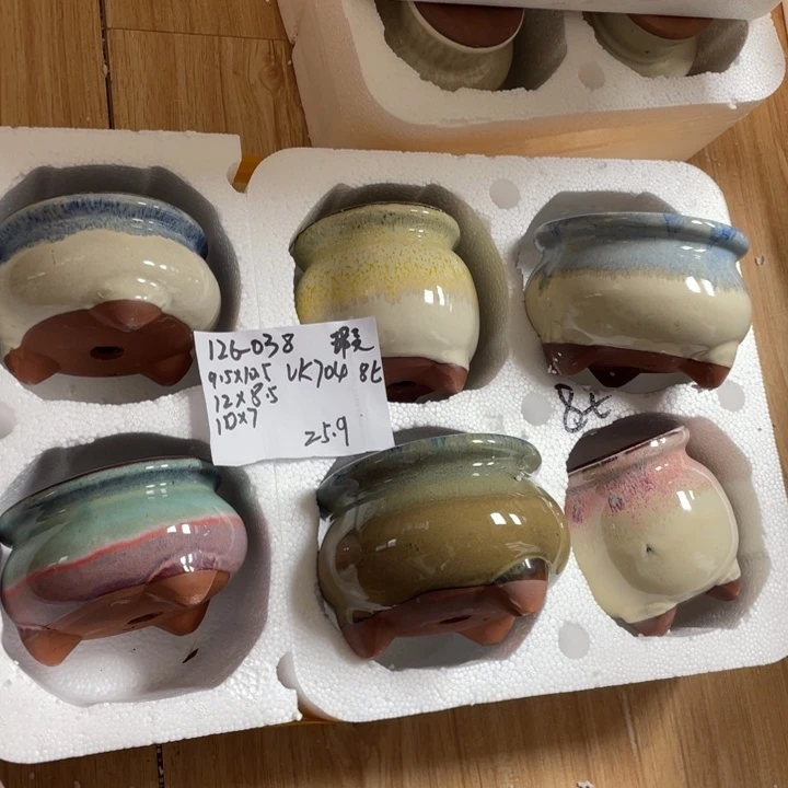 粗陶多肉花盆微瑕038