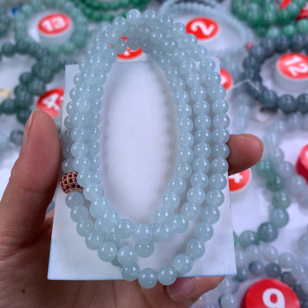 未镶嵌手链翡翠卡6.4