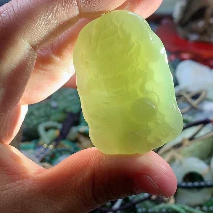 未镶嵌和田玉挂件玉*意