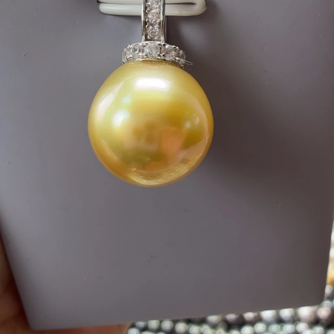 银S925镶嵌海水珍珠颈饰