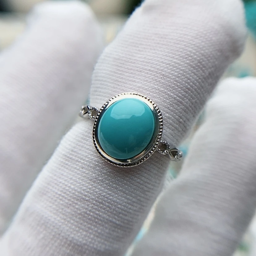 【闪购商品】绿松石原矿绿松石银S925镶嵌