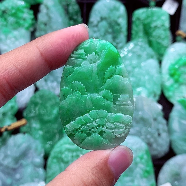 翡翠未镶嵌吊坠(不含链)