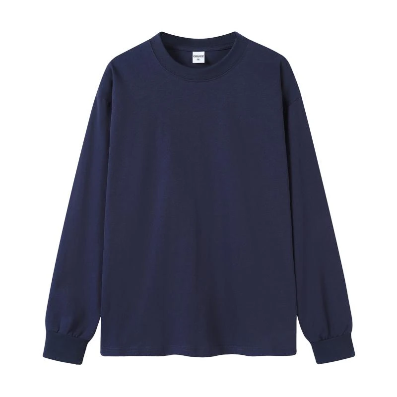 【UDS-B06-重磅260克纯棉32支双纱长袖T恤】纯色休闲时尚百搭长袖